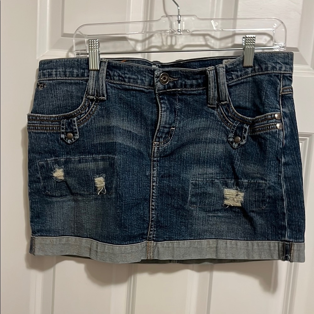 Denim Mini Skirt